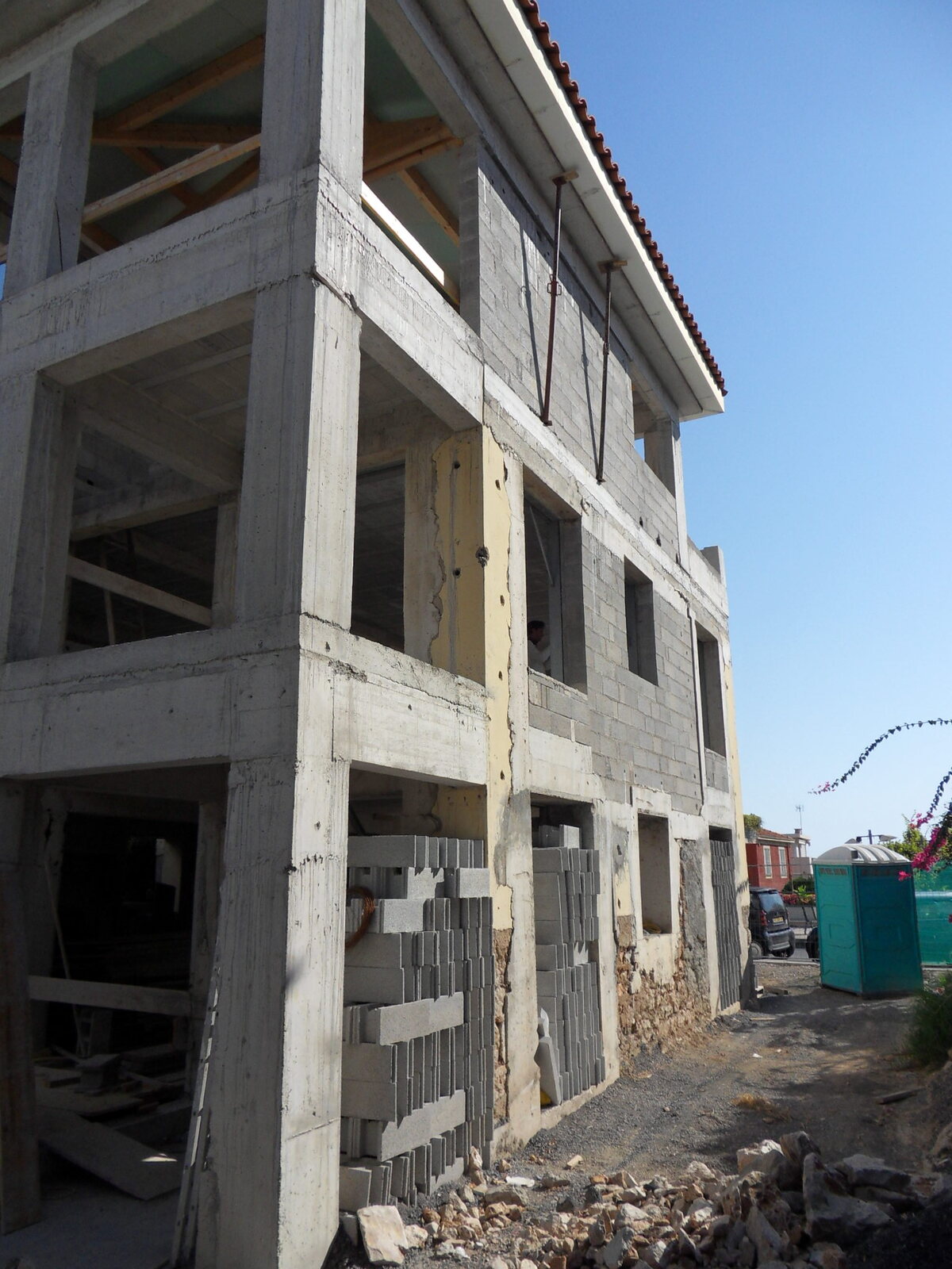 Structure en béton armé d’un bâtiment